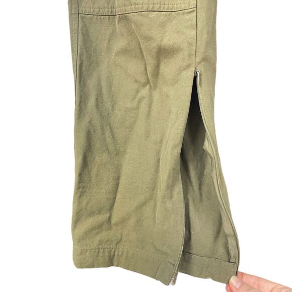 RICHIE LE Heavy Cotton Canvas Cargo Pants in Olive Green Size M - Picture 4 of 8